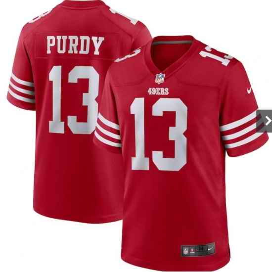 Men Nike San Francisco 49ers Brock Purdy #13 Red Vapor Limited Jersey->los angeles rams->NFL Jersey