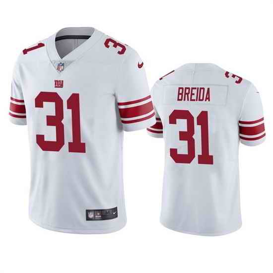 Men New York Giants #31 Matt Breida White Vapor Untouchable Limited Stitched Jersey->new york giants->NFL Jersey