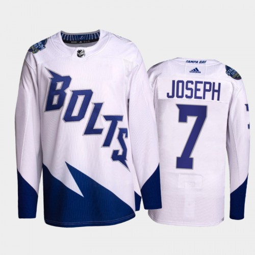 Adidas Tampa Bay Lightning #7 Mathieu Joseph Men’s 2022 Stadium Series Authentic NHL Jersey – White Men’s->tampa bay lightning->NHL Jersey