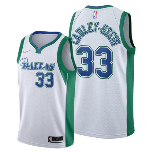 Dallas Dallas Mavericks #33 Willie Cauley-Stein Men’s 2021-22 City Edition White NBA Jersey Men’s->youth nba jersey->Youth Jersey