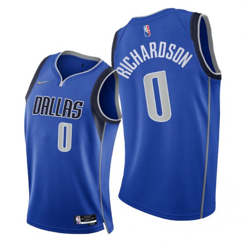 Nike Dallas Mavericks #0 Josh Richardson Men’s 2021-22 75th Diamond Anniversary NBA Jersey Blue Men’s->women nba jersey->Women Jersey