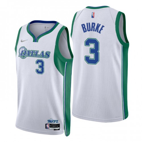 Dallas Dallas Mavericks #3 Trey Burke Men’s Nike White 2021/22 Swingman NBA Jersey – City Edition Men’s->youth nba jersey->Youth Jersey