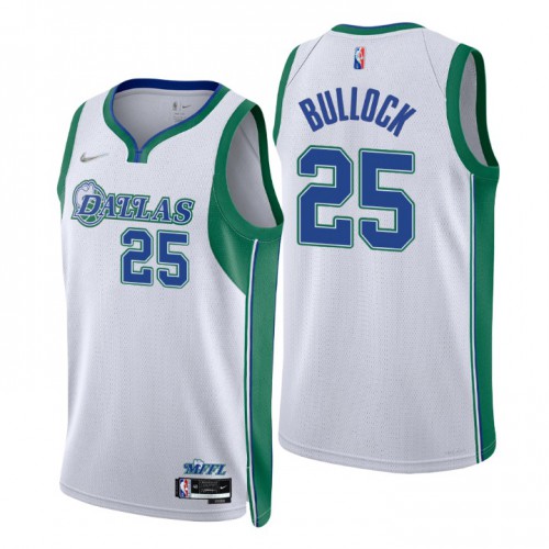 Dallas Dallas Mavericks #25 Reggie Bullock Men’s Nike White 2021/22 Swingman NBA Jersey – City Edition Men’s->youth nba jersey->Youth Jersey