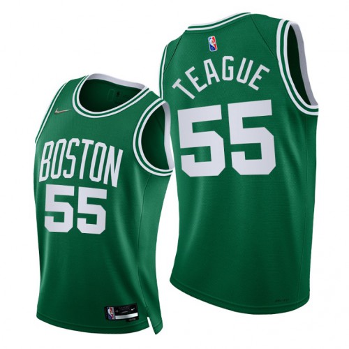 Nike Boston Celtics #55 Jeff Teague Youth 2021-22 75th Diamond Anniversary NBA Jersey Green Youth->boston celtics->NBA Jersey