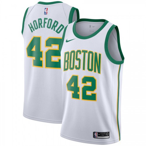 Nike Boston Celtics #42 Al Horford White Youth 2022 NBA Finals Swingman City Edition Jersey Youth->women nba jersey->Women Jersey