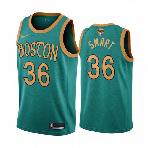 Nike Boston Celtics #36 Marcus Smart Green Youth 2022 NBA Finals City Edition Jersey Youth->boston celtics->NBA Jersey