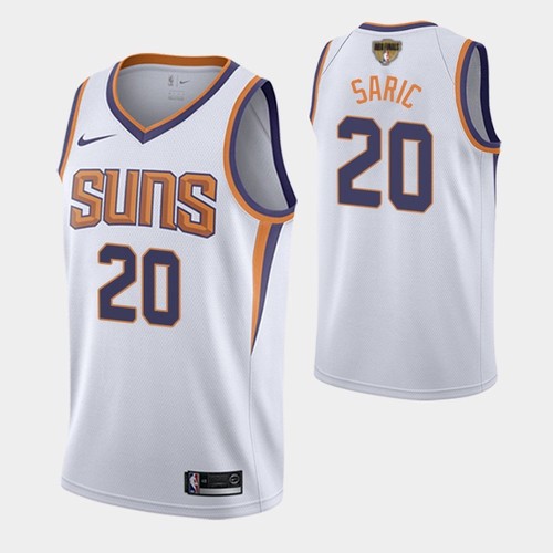 Nike Phoenix Suns #20 Dario Saric Youth 2021 NBA Finals Bound Swingman Association Edition Jersey White Youth->youth nba jersey->Youth Jersey