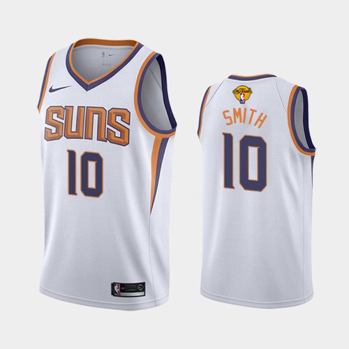 Nike Phoenix Suns #10 Jalen Smith Youth 2021 NBA Finals Bound Swingman Association Edition Jersey White Youth->phoenix suns->NBA Jersey