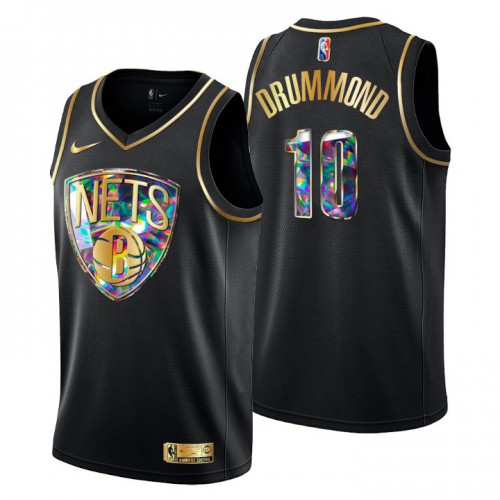 Brooklyn Brooklyn Nets #4 Andre Drummond Men’s Golden Edition Diamond Logo 2021/22 Swingman Jersey – Black Men’s->youth nba jersey->Youth Jersey
