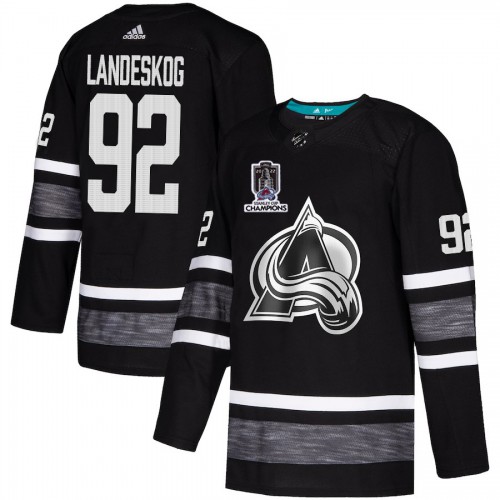 Adidas Colorado Avalanche #92 Gabriel Landeskog Black Youth 2022 Stanley Cup Champions Authentic All-Star Stitched NHL Jersey Youth->colorado avalanche->NHL Jersey