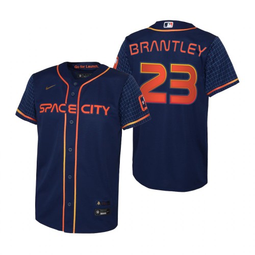 Houston Houston Astros #23 Michael Brantley Navy Youth Nike 2022 City Connect Replica MLB Jersey Youth->houston astros->MLB Jersey
