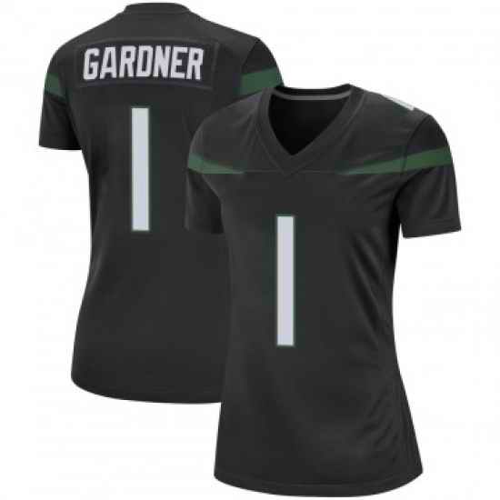 Women New York Jets Sauce Gardner #1 Black Vapor Untouchable Limited Jersey->new york jets->NFL Jersey