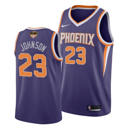 Nike Phoenix Suns #23 Cameron Johnson Men’s 2021 NBA Finals Bound Swingman Icon Edition Jersey Purple Men’s->phoenix suns->NBA Jersey