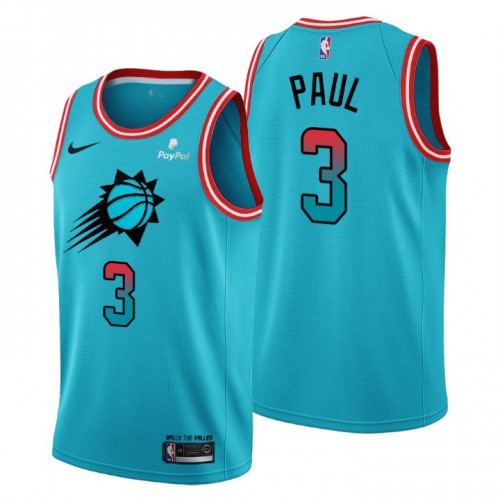Nike Phoenix Suns #3 Chris Paul Men’s 2022-23 City Edition NBA Jersey – Cherry Blossom Blue Men’s->phoenix suns->NBA Jersey