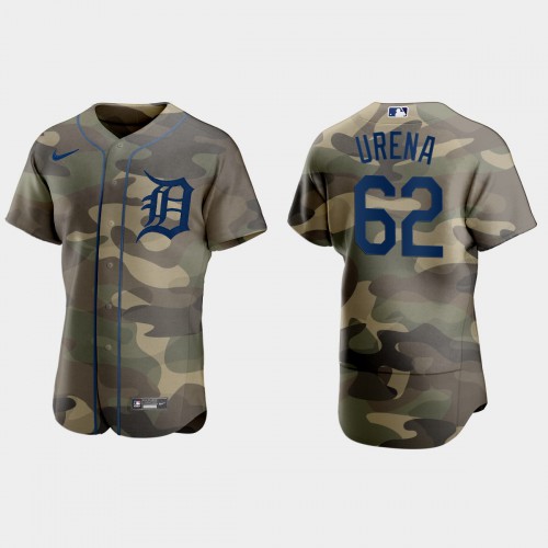Detroit Detroit Tigers #62 Jose Urena Men’s Nike 2021 Armed Forces Day Authentic MLB Jersey -Camo Men’s->detroit tigers->MLB Jersey