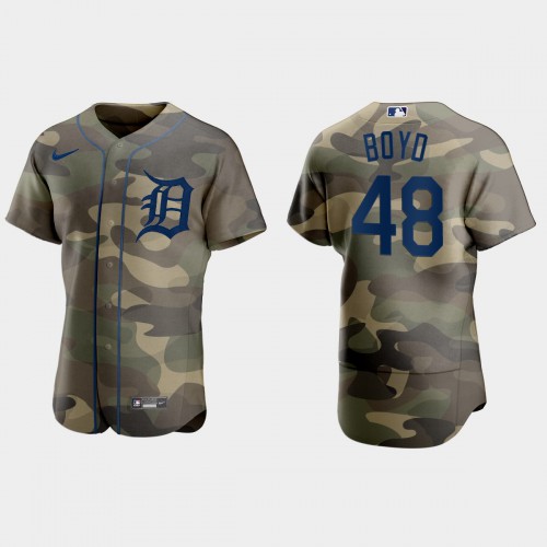 Detroit Detroit Tigers #48 Matthew Boyd Men’s Nike 2021 Armed Forces Day Authentic MLB Jersey -Camo Men’s->detroit tigers->MLB Jersey