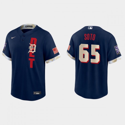 Detroit Detroit Tigers #65 Gregory Soto 2021 Mlb All Star Game Fan’s Version Navy Jersey Men’s->detroit tigers->MLB Jersey