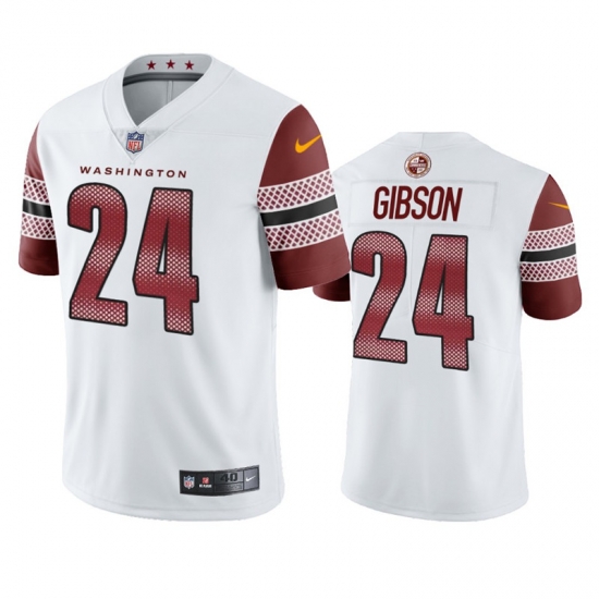 Men Washington Commanders #24 Antonio Gibson 2022 Burgundy Game Stitched Jersey White->washington commanders->NFL Jersey