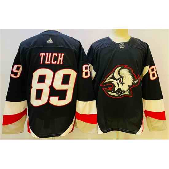 Men Buffalo Sabres 89 Alex Tuch 2022 #23 Black Stitched Jersey->carolina hurricanes->NHL Jersey