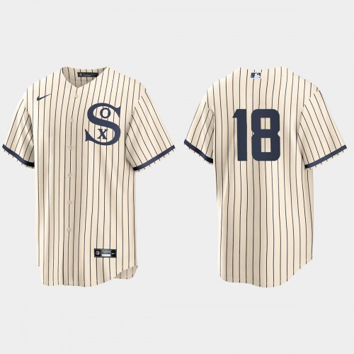 Chicago Chicago White Sox #18 Brian Goodwin Men’s Nike White 2021 Field of Dreams Game MLB Jersey Men’s->chicago white sox->MLB Jersey