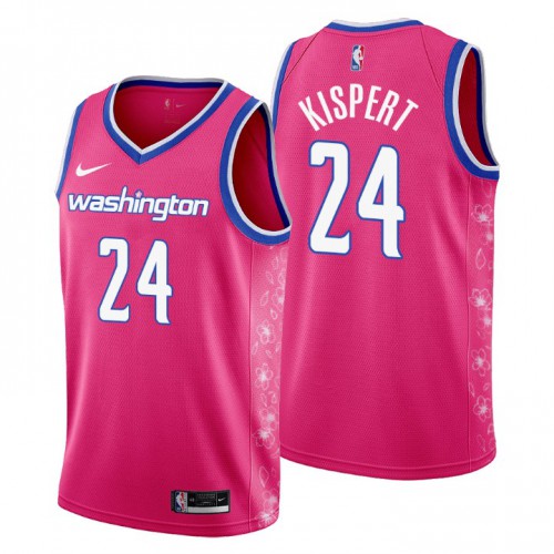 Nike Washington Wizards #24 Corey Kispert Men’s 2022-23 City Edition NBA Jersey – Cherry Blossom Pink Men’s->washington wizards->NBA Jersey