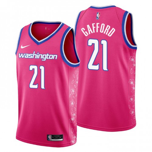 Nike Washington Wizards #21 Daniel Gafford Men’s 2022-23 City Edition NBA Jersey – Cherry Blossom Pink Men’s->washington wizards->NBA Jersey
