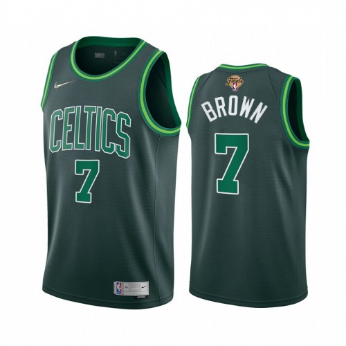 Nike Boston Celtics #7 Jaylen Brown Green Swingman Women’s 2022 NBA Finals Earned Edition Jersey Womens->youth nba jersey->Youth Jersey