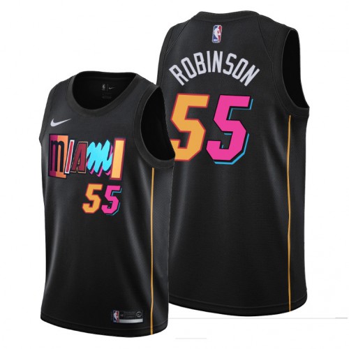 Miami Miami Heat #55 Duncan Robinson Women’s 2021-22 City Edition Black NBA Jersey Womens->miami heat->NBA Jersey