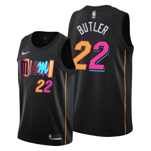 Miami Miami Heat #22 Jimmy Butler Women’s 2021-22 City Edition Black NBA Jersey Womens->miami heat->NBA Jersey