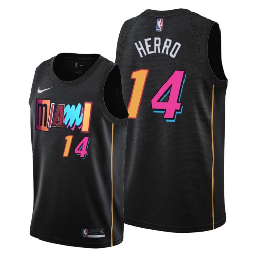 Miami Miami Heat #14 Tyler Herro Women’s 2021-22 City Edition Black NBA Jersey Womens->youth nba jersey->Youth Jersey
