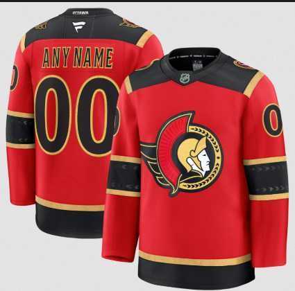 Mens Ottawa Senators Custom Red Alternate Stitched Hockey Jersey Mens Ottawa Senators Custom Red Alternate Stitched Hockey Jersey