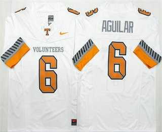Mens Tennessee Volunteers #6 Joey Aguilar Limited White 2025 College Football Jersey Mens Tennessee Volunteers #6 Joey Aguilar Limited White 2025 College Football Jersey