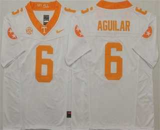 Mens Tennessee Volunteers #6 Joey Aguilar White 2024 FUSE College Football Jersey Mens Tennessee Volunteers #6 Joey Aguilar White 2024 FUSE College Football Jersey