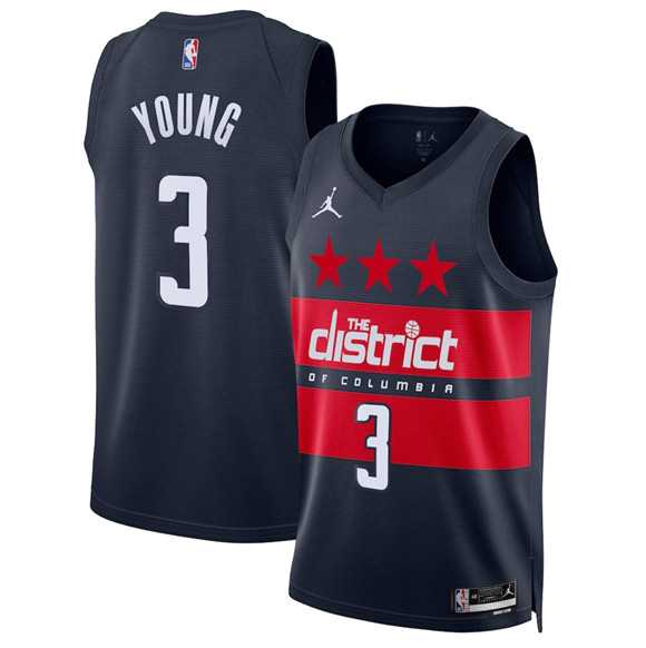 Mens Washington Wizards #3 Trae Young Navy -25 Statement Edition Stitched Jersey Dzhi Mens Washington Wizards #3 Trae Young Navy -25 Statement Edition Stitched Jersey Dzhi