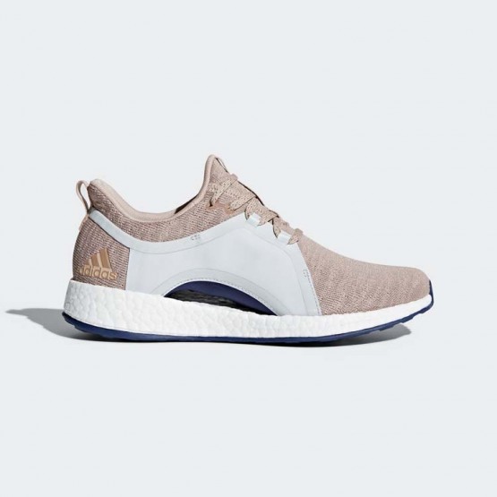 Womens Ash Pearl/Blue Tint Adidas Pureboost X Running Shoes 249KNOGR->Adidas Men->Sneakers