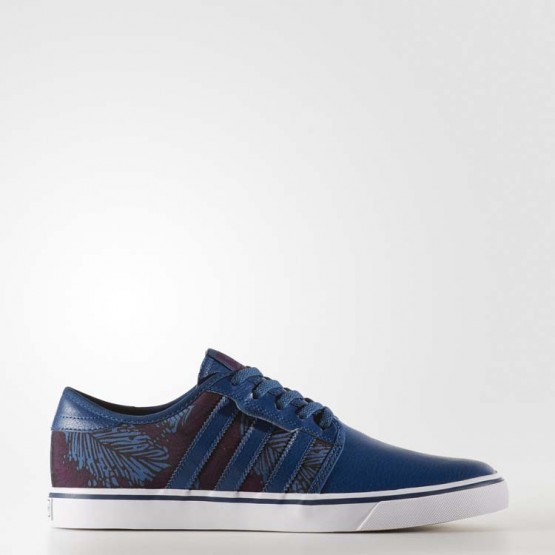 Mens Blue Night/White Adidas Originals Seeley Shoes 884ZNDXK->Adidas Men->Sneakers